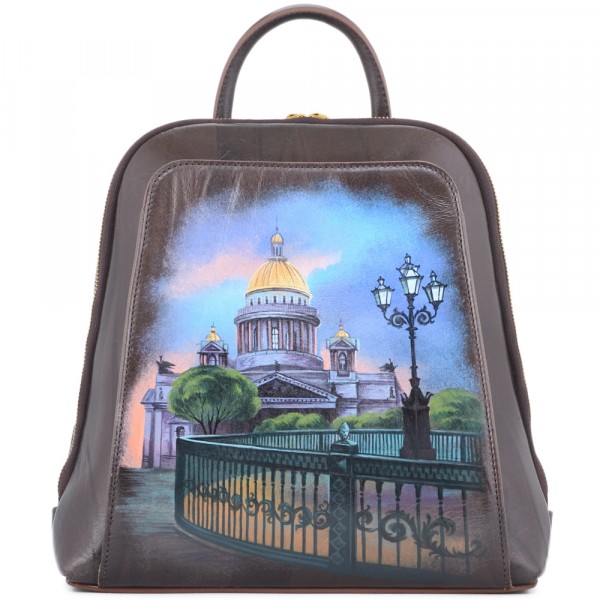 Кожаный рюкзак "Исаакиевский собор" . фото 1