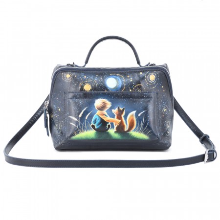 Женская кожаная сумка "Крис" "Маленький принц"
