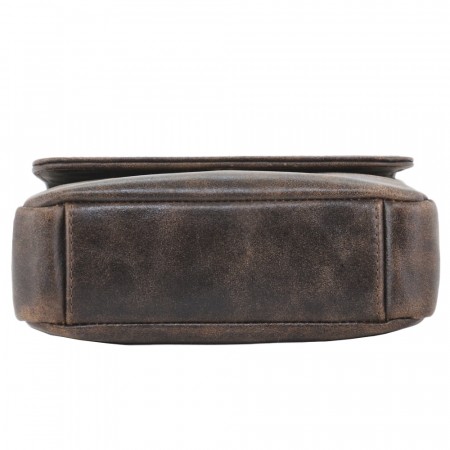  Мужская кожаная сумка "Вильнюс" (коричневая наппа) 