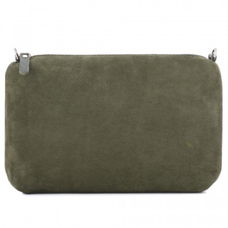 Кожаная косметичка "Лорен" (хаки)