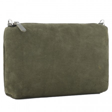 Кожаная косметичка "Лорен" (хаки)