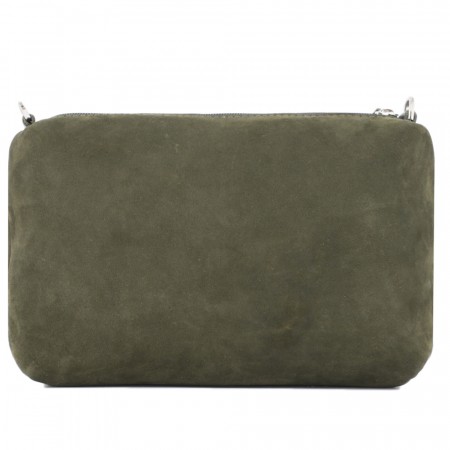 Кожаная косметичка "Лорен" (хаки)