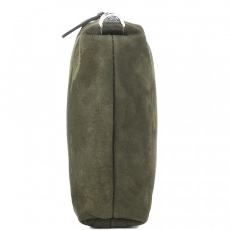 Кожаная косметичка "Лорен" (хаки)