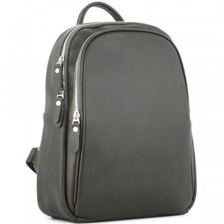 Кожаный рюкзак "Рамона" (хаки сиама)