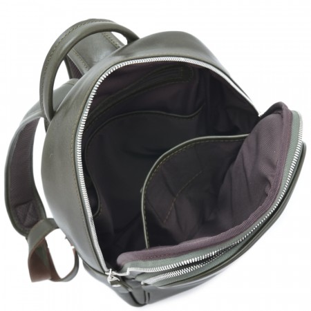 Кожаный рюкзак "Рамона" (хаки сиама)