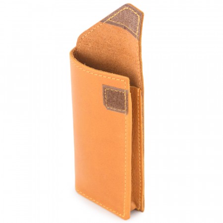 Кожаный футляр для очков "Марокко" (желтый)