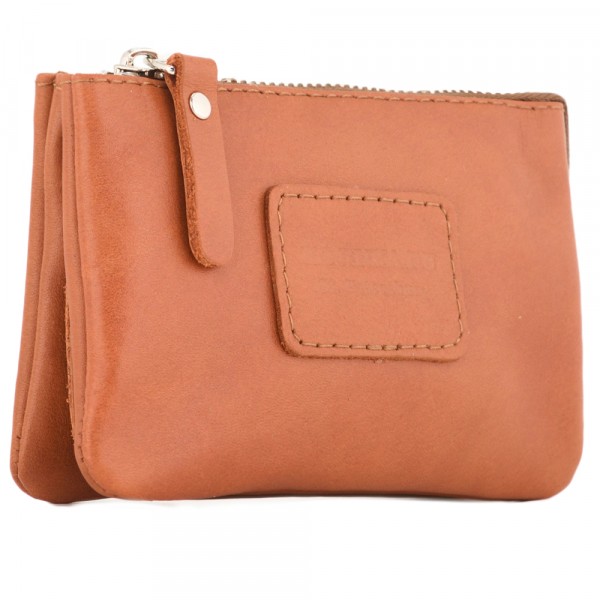 Кожаный кошелек "Солярис" (рыжая сиама). фото 1