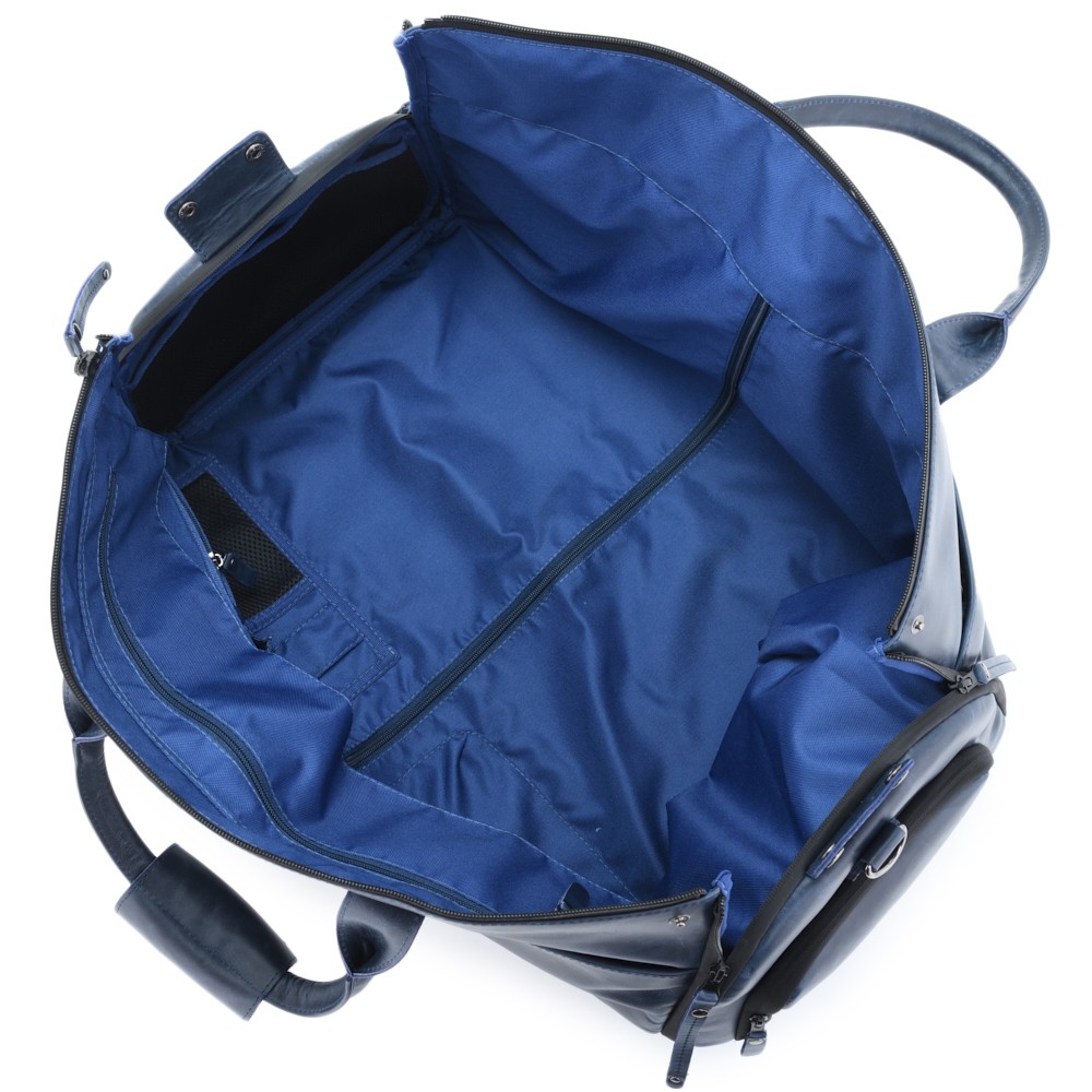 Кожаная сумка-портплед "Титан" (синий)