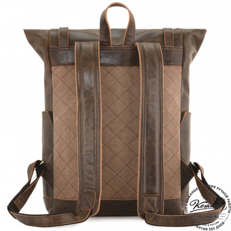 Мужской кожаный рюкзак "Орландо" (коричневая наппа)