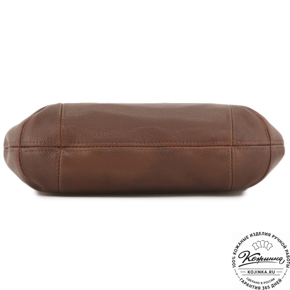 Женская кожаная сумка "Сабрина" (фактура коричневая)