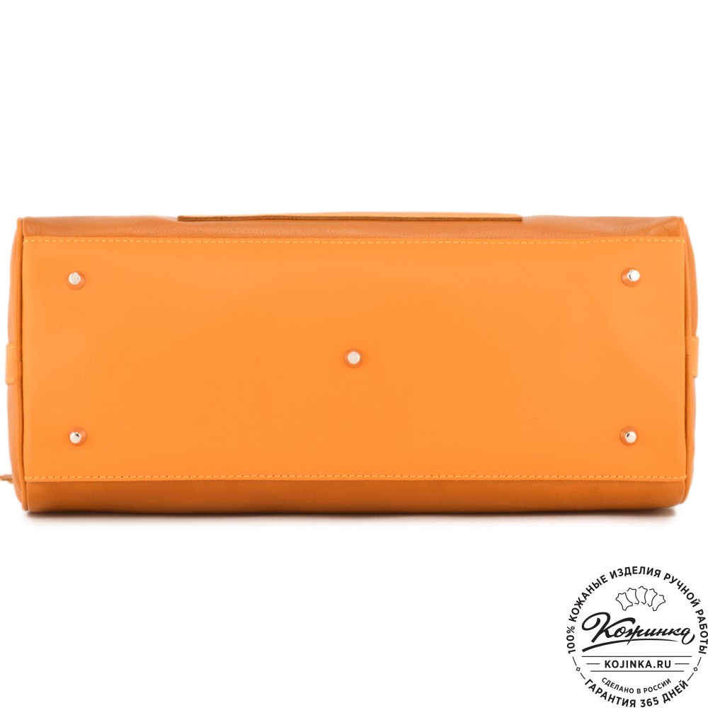  Женская кожаная сумка "Византия" (желтый)