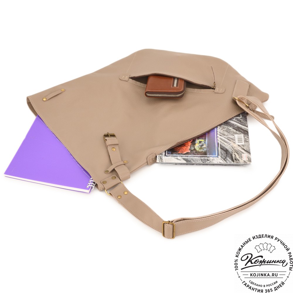 Кожаный рюкзак "Селена" (капучино)