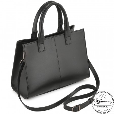 Женская кожаная сумка "Анабель" (черная)