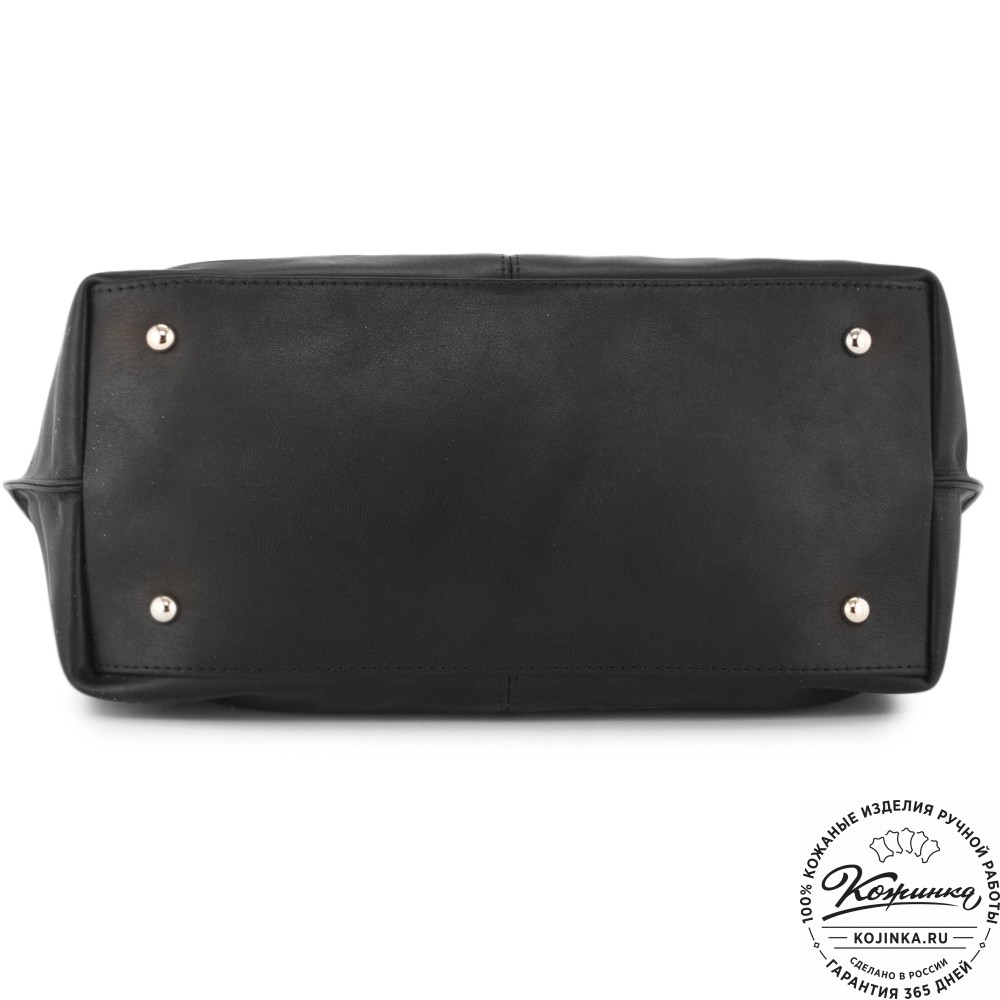 Женская кожаная сумка "Лира" (черный)