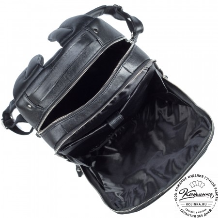 Кожаный рюкзак "Марвин" (чёрный)