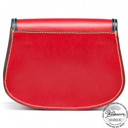 Женская кожаная сумка "Вивьен" (красная)