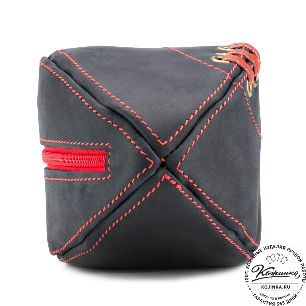 Кожаный чехол для ремня "Регби" (чёрный)