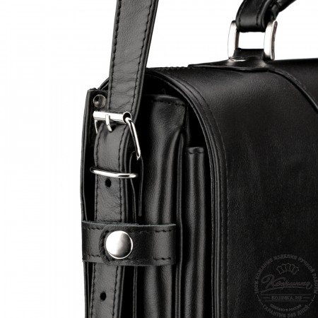 Кожаный портфель "Арамис" (черный)