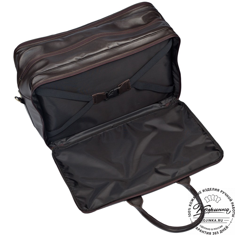 Кожаная дорожная сумка "Дилан" (коричневая) 