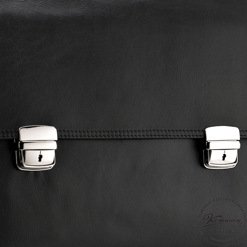 Кожаный портфель "Саймон" (черный)