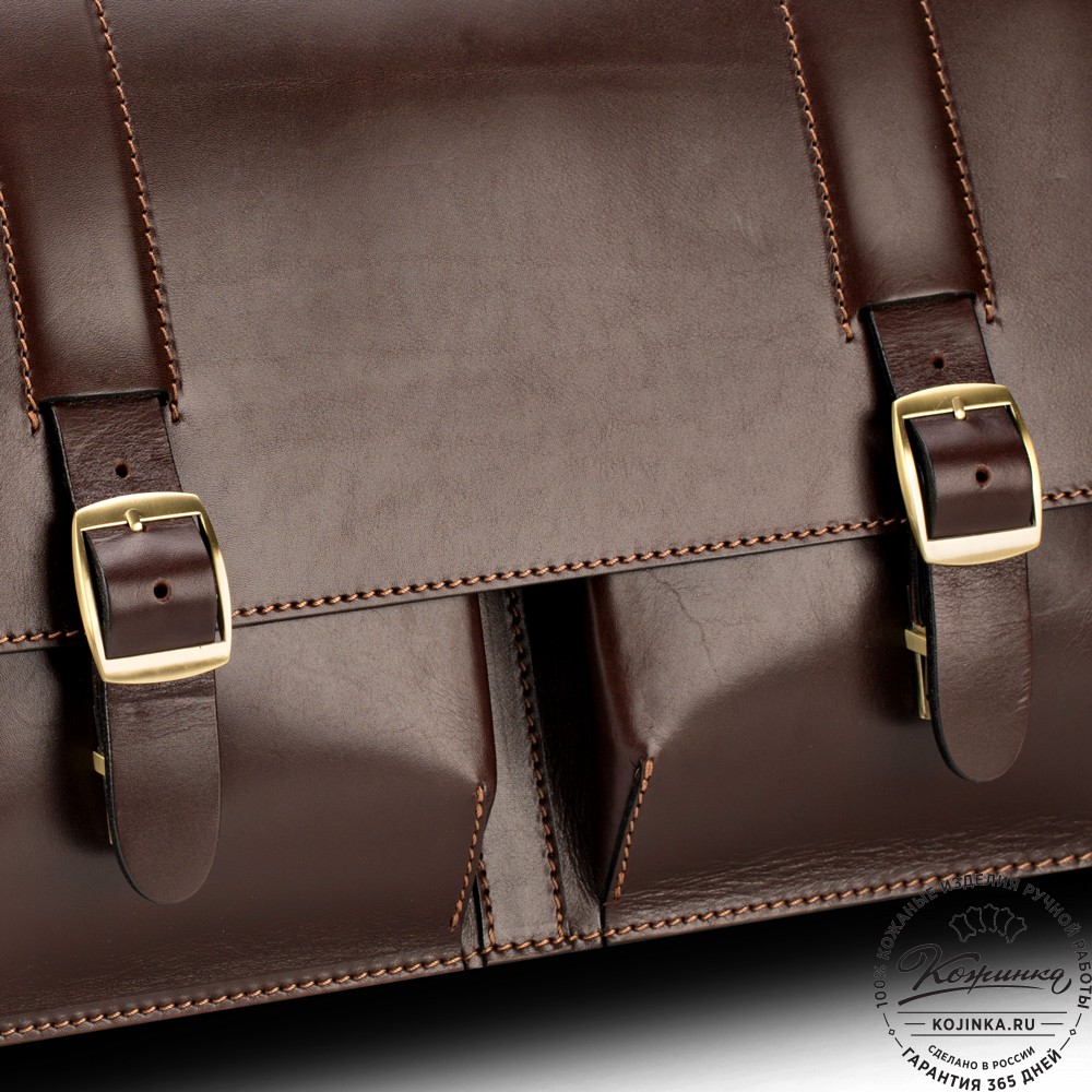 Кожаный портфель "Префект" (коричневый)