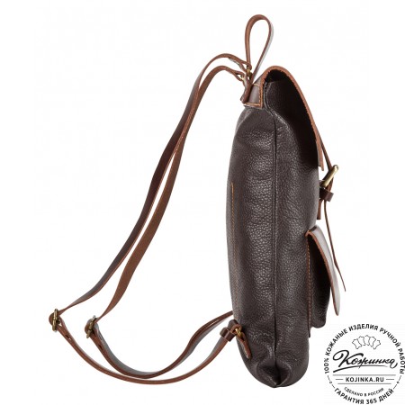 Кожаный рюкзак "Gray" (темно-коричневый)