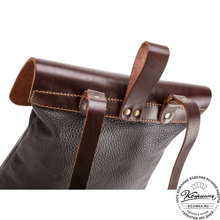 Кожаный рюкзак "Gray" (темно-коричневый)