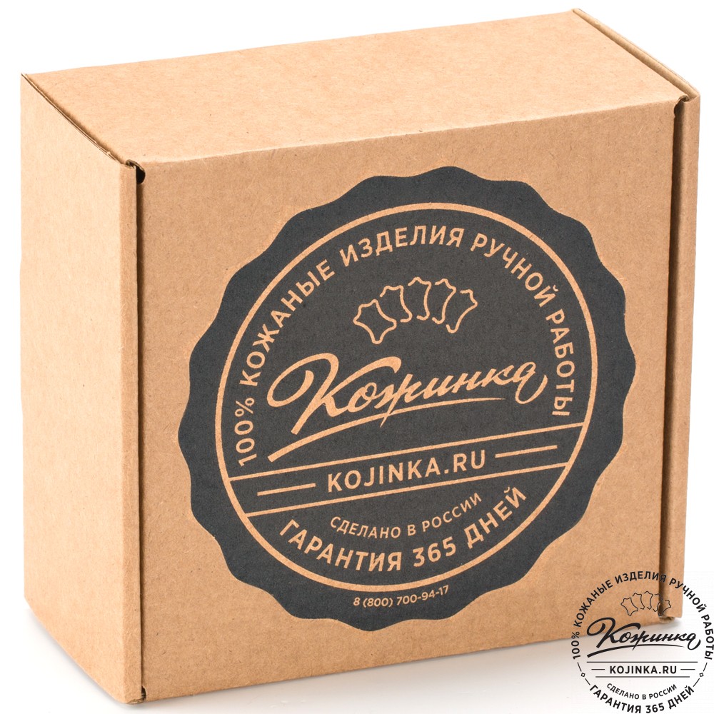 Кожаный браслет "Пэн" (коричневый эксклюзив)