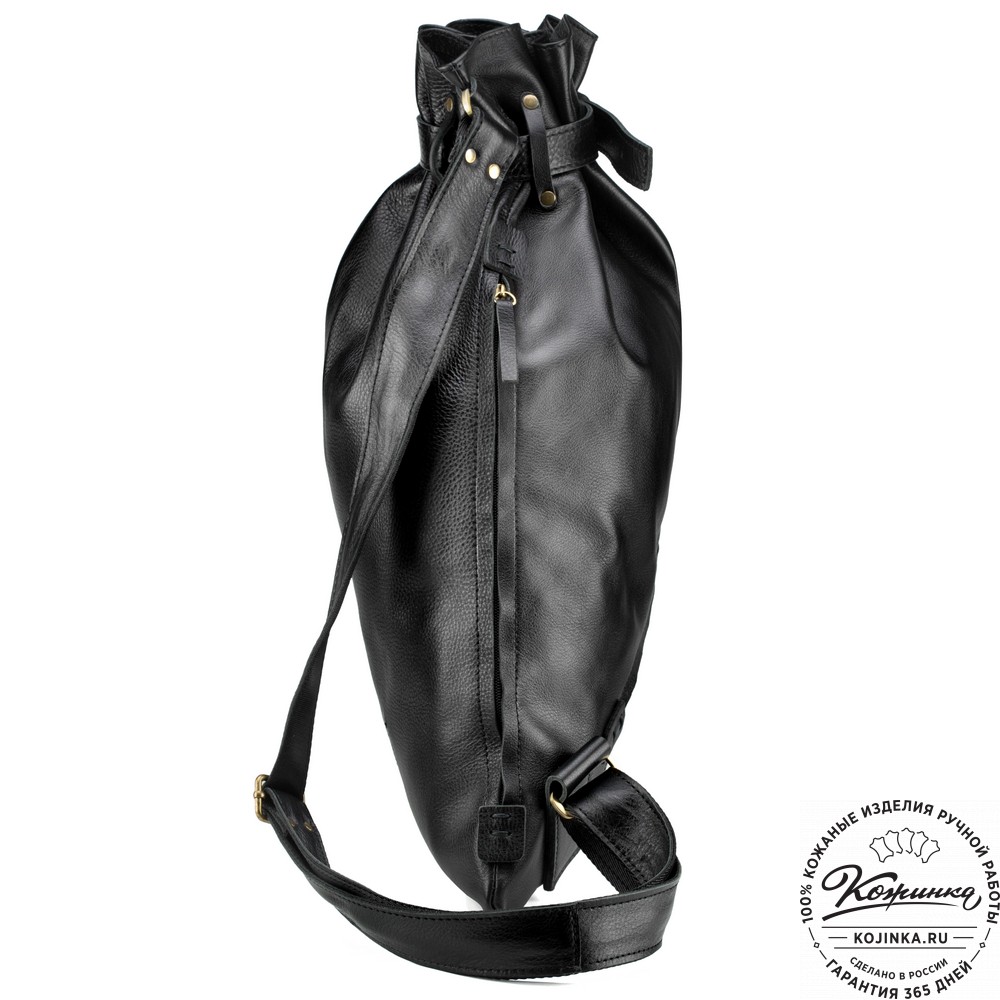 Кожаный рюкзак "Селена" (чёрный)