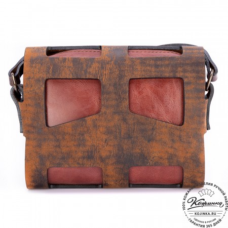 Женская кожаная сумка "Кортни" (старение)