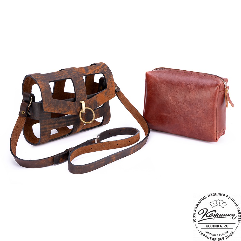 Женская кожаная сумка "Кортни" (старение)