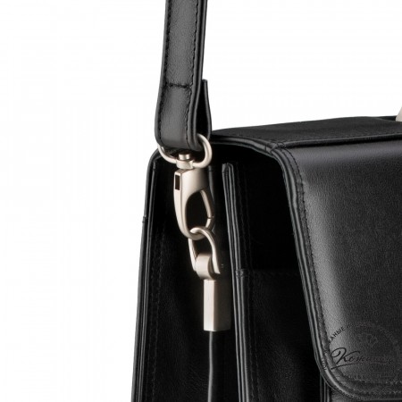 Кожаный портфель "Оскар" (черный)