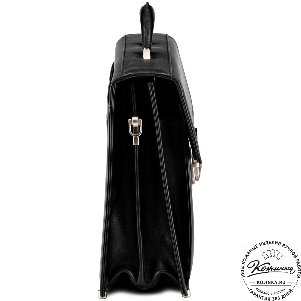 Кожаный портфель "Оскар" (черный)