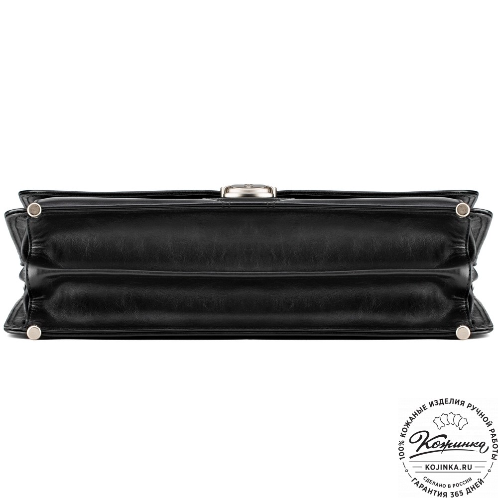 Кожаный портфель "Оскар" (черный)