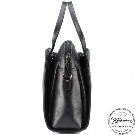 Женская кожаная сумка "Батерфляй" (чёрная)