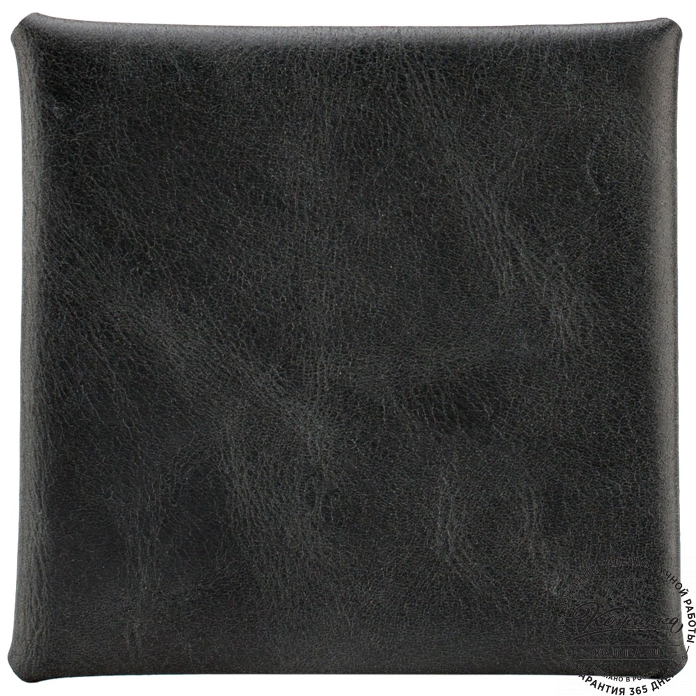 Кожаная монетница "Тоскана" (чёрная)