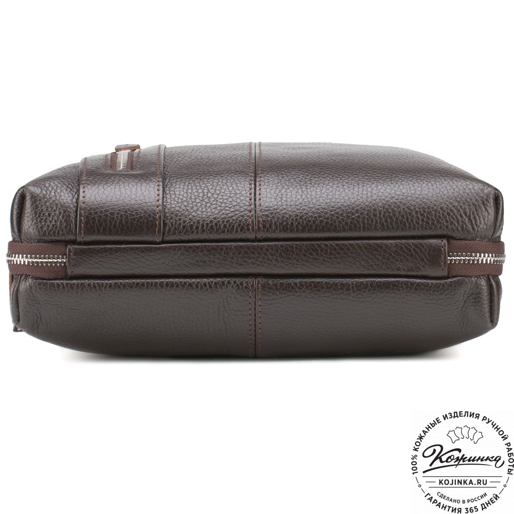 Кожаная сумка "Эштон" (коричневая)