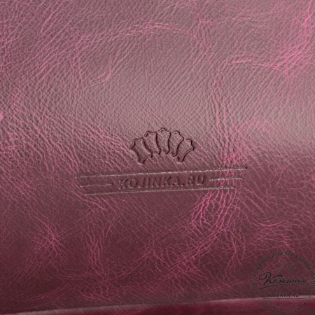 Женский кожаный рюкзак-сумка "Греция" (бордовый антик)