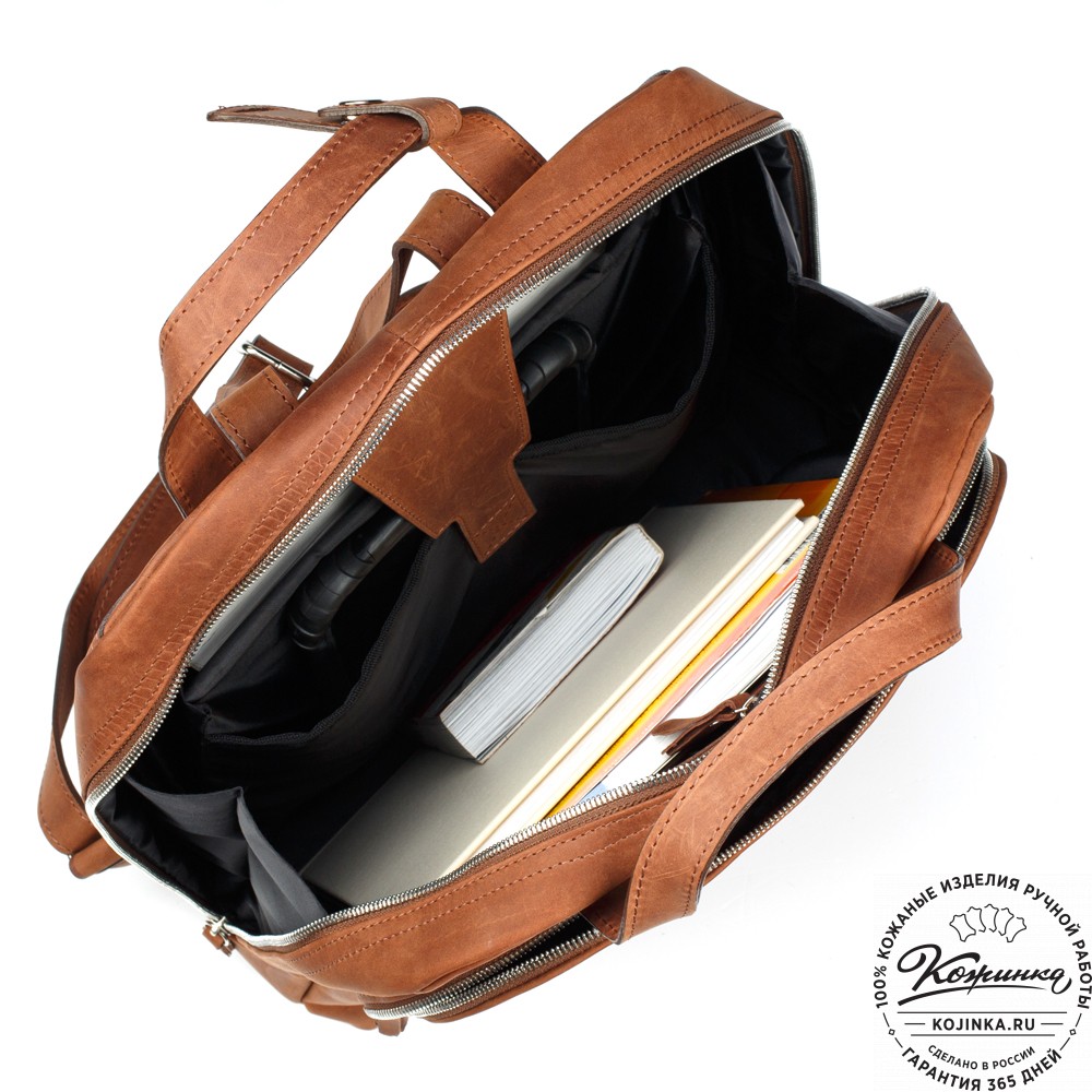 Кожаный рюкзак "Артур" (коричневый крейзи)