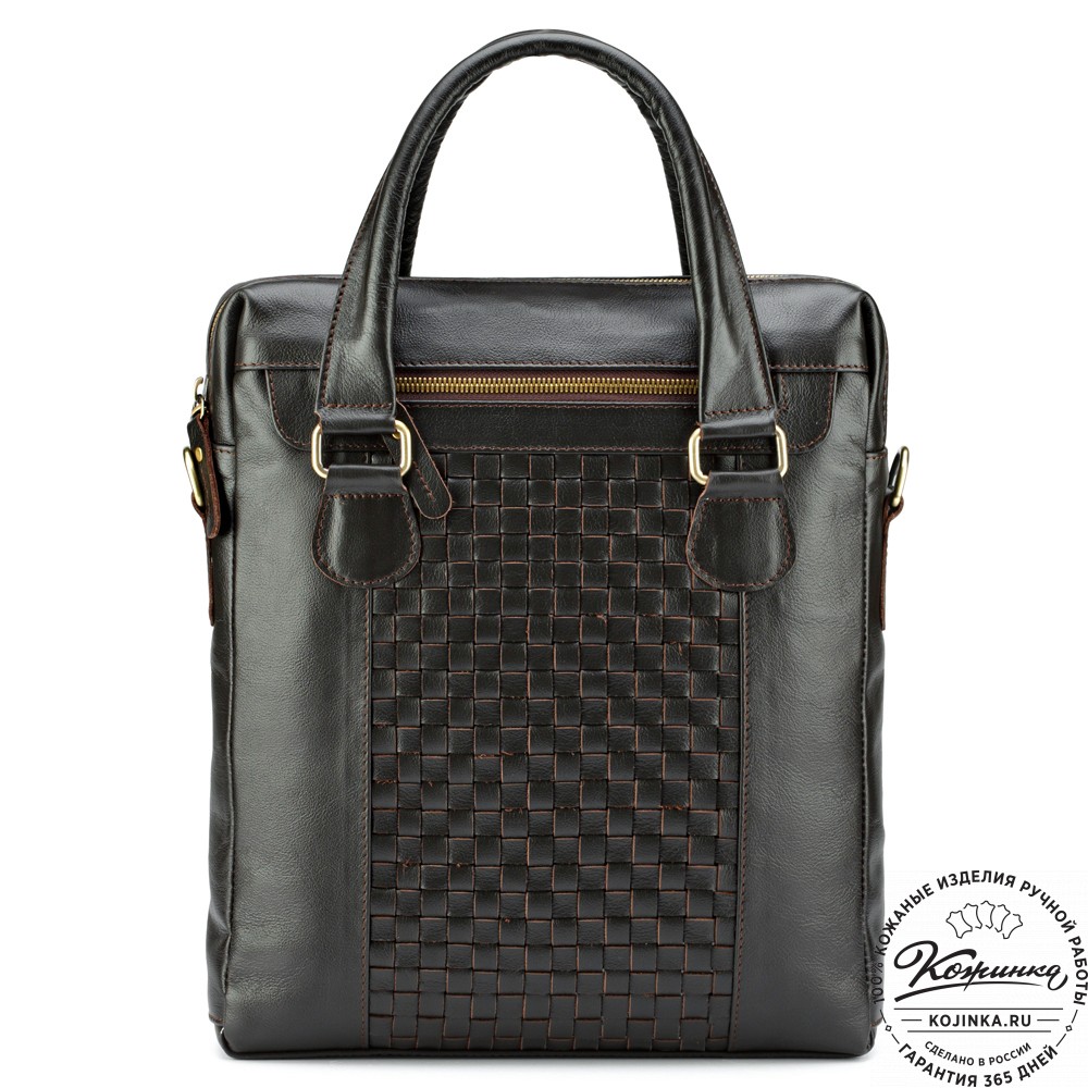 Кожаная сумка "Крюгер" (коричневая)