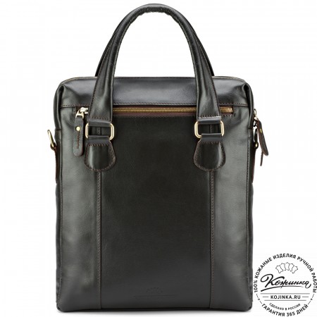 Кожаная сумка "Крюгер" (коричневая)