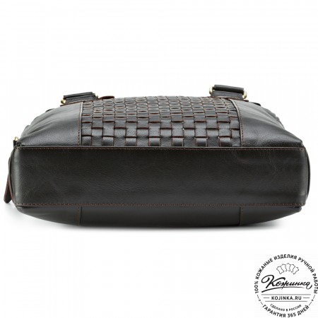 Кожаная сумка "Крюгер" (коричневая)