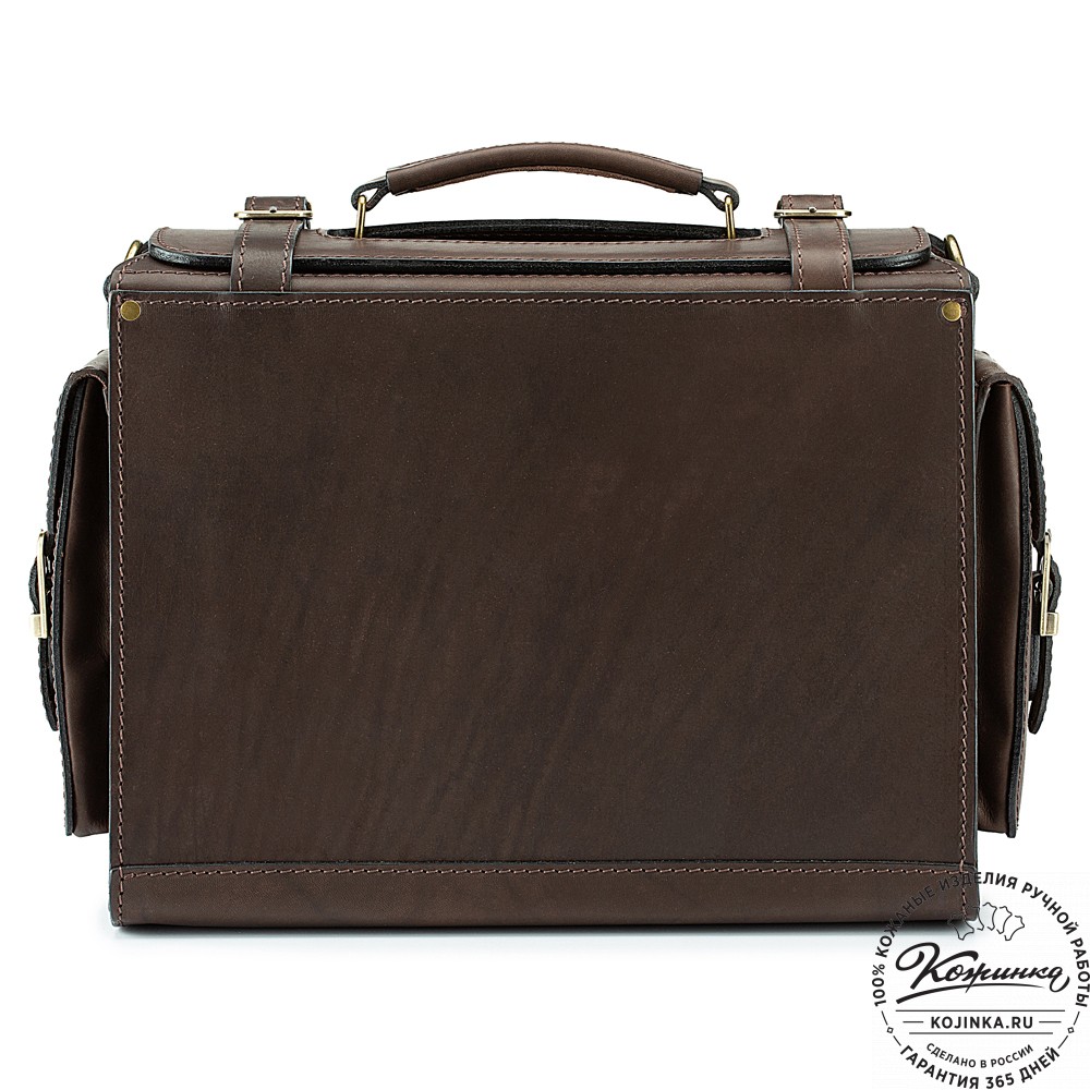 Кожаный портфель "Бойскаут" (тёмно-коричневый)