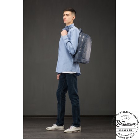 Кожаный рюкзак "Дрезден" (бордовый антик)