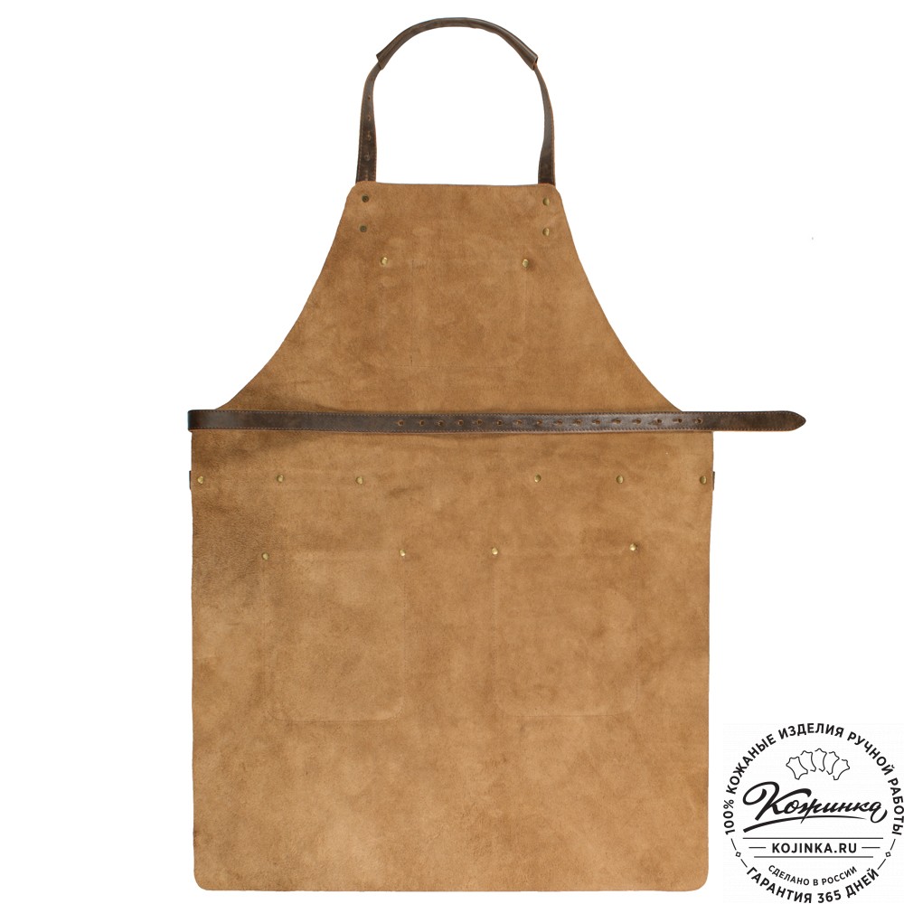 Кожаный фартук (коричневая наппа)