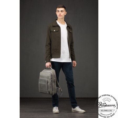 Кожаный рюкзак "Марвин" (коричневый крейзи)