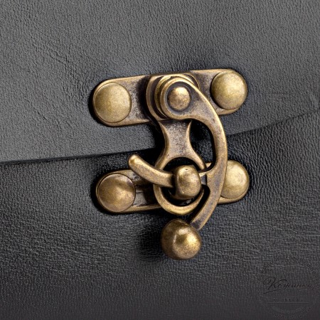 Кожаный ежедневник  "Квентин" (чёрный)