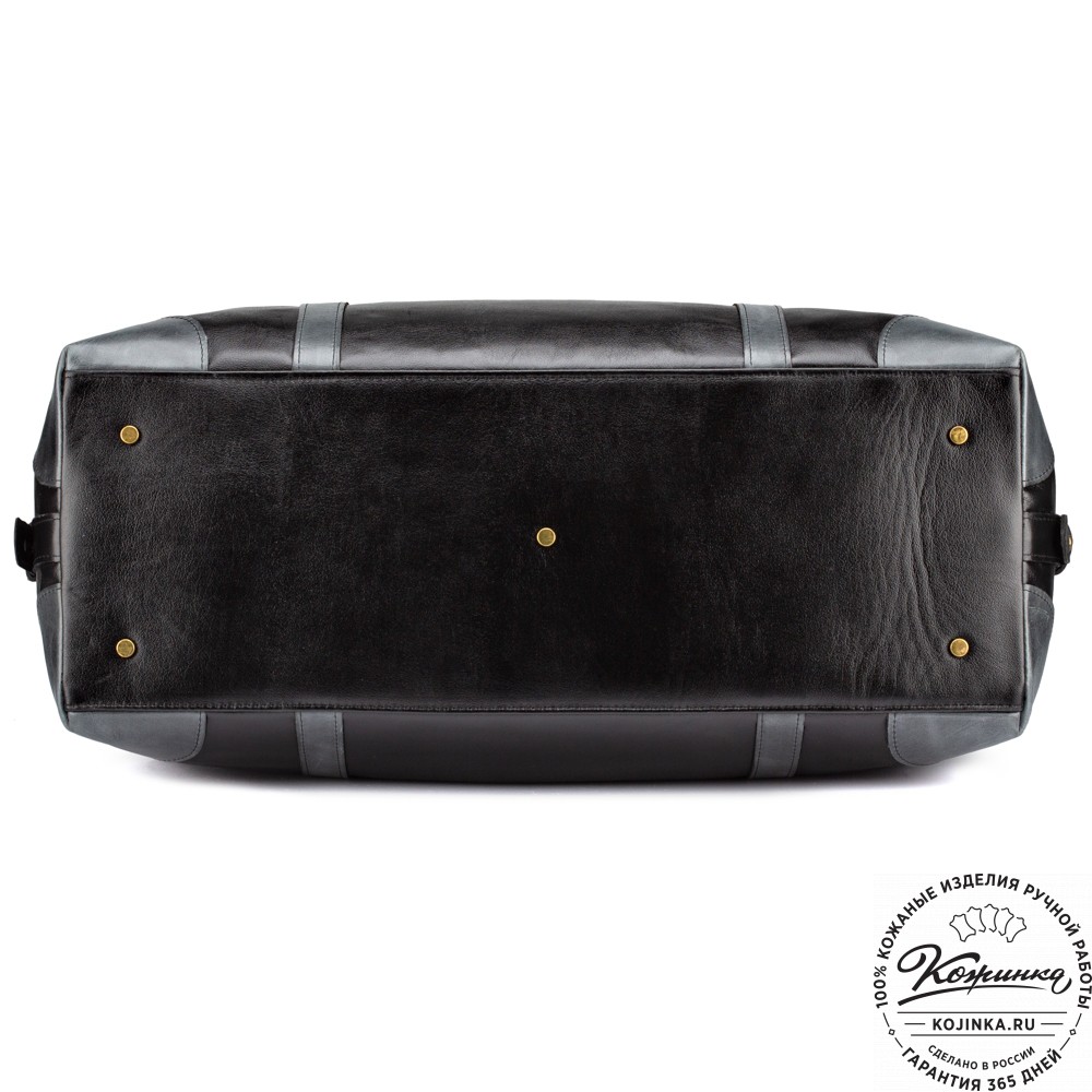 Кожаная дорожная сумка "Магнум" (чёрная)