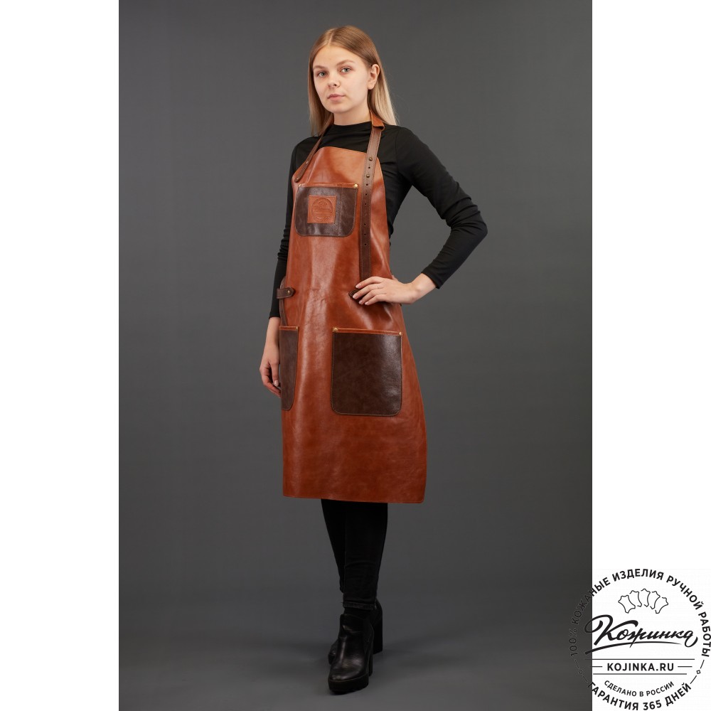 Кожаный фартук (чёрный)