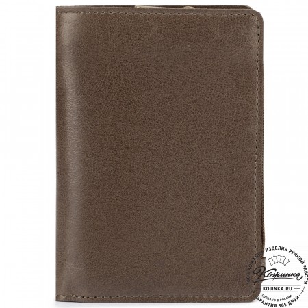 Кожаное портмоне "Япония" (олива)